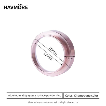 51/53/58Mm Aluminum Alloy Portafilter Dosing Funnel Magnetic Dosing Ring Free Espresso Tools