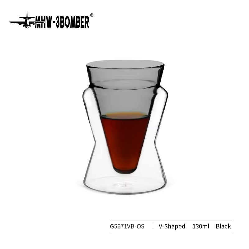 DW Series Glass Cup Double Wall Glass Coffee Mugs Borosilicate Glass Espresso Cups Professional Barista Accessories