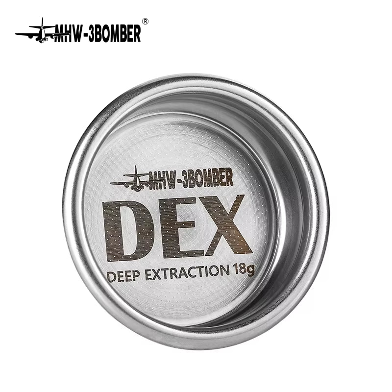 DEX Precise 58.5Mm Espresso Coffee Filter Baskets with Espresso Puck Screen Fit 58Mm Portafilter Barista Accessories
