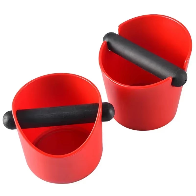 Coffee Knock Box, Shock-Absorbent Espresso Knock Box for Barista Coffee Grind, Anti-Slip Espresso Dump Bin Grind Waste Bin
