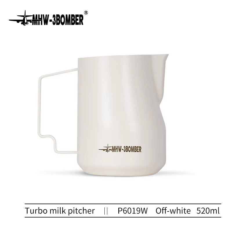 350Ml 450Ml Turbo Milk Frothing Pitcher Steaming Pitchers Professional Milk Foam Jug Home Barista Kitchen Accessorie