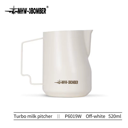350Ml 450Ml Turbo Milk Frothing Pitcher Steaming Pitchers Professional Milk Foam Jug Home Barista Kitchen Accessorie