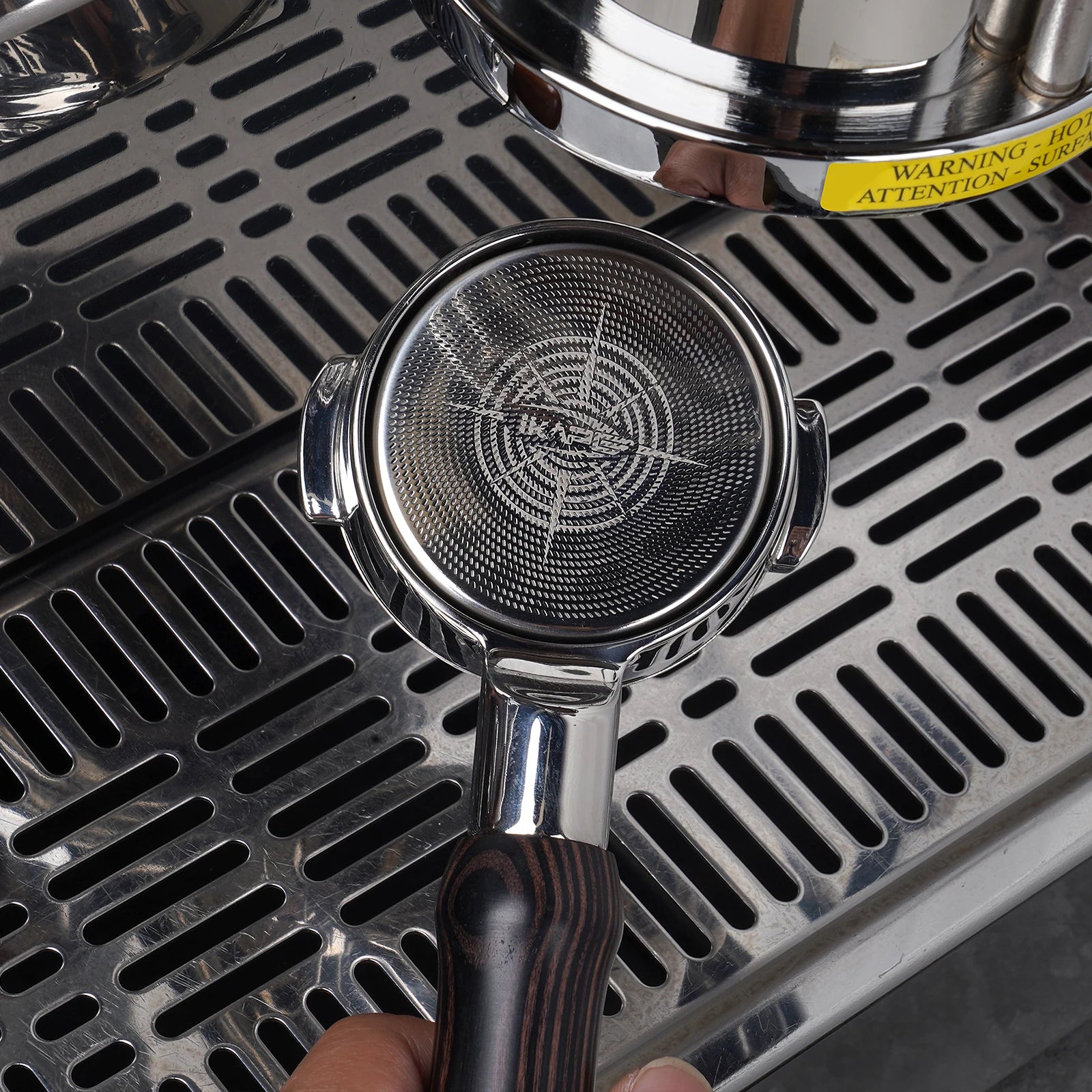Precision High Extraction Coffee Filter Basket -Matrix, Stainless Steel Espresso Filter Basket for Bottomless Portafilter