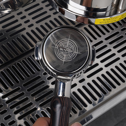 Precision High Extraction Coffee Filter Basket -Matrix, Stainless Steel Espresso Filter Basket for Bottomless Portafilter