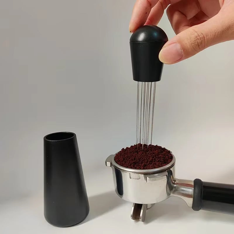 Coffee Tamper Spring Espresso Tamper 51Mm 53Mm 58Mm Coffee Tampers and Coffee Stirrer Stainless Steel Tampers Coffee Accessories
