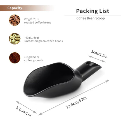 CAFEMASY Coffee Shovel 20G Measuring Scoop Funnel Coffee Beans Measuring Tool Multifunctional Coffee Spoon Coffee Accessories