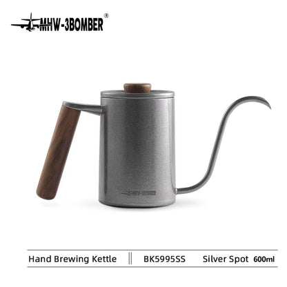Pour over Coffee Kettle 400Ml/600Ml Stainless Steel Gooseneck Tea Water Pot Chic Cafe Barista Kitchen Accessories
