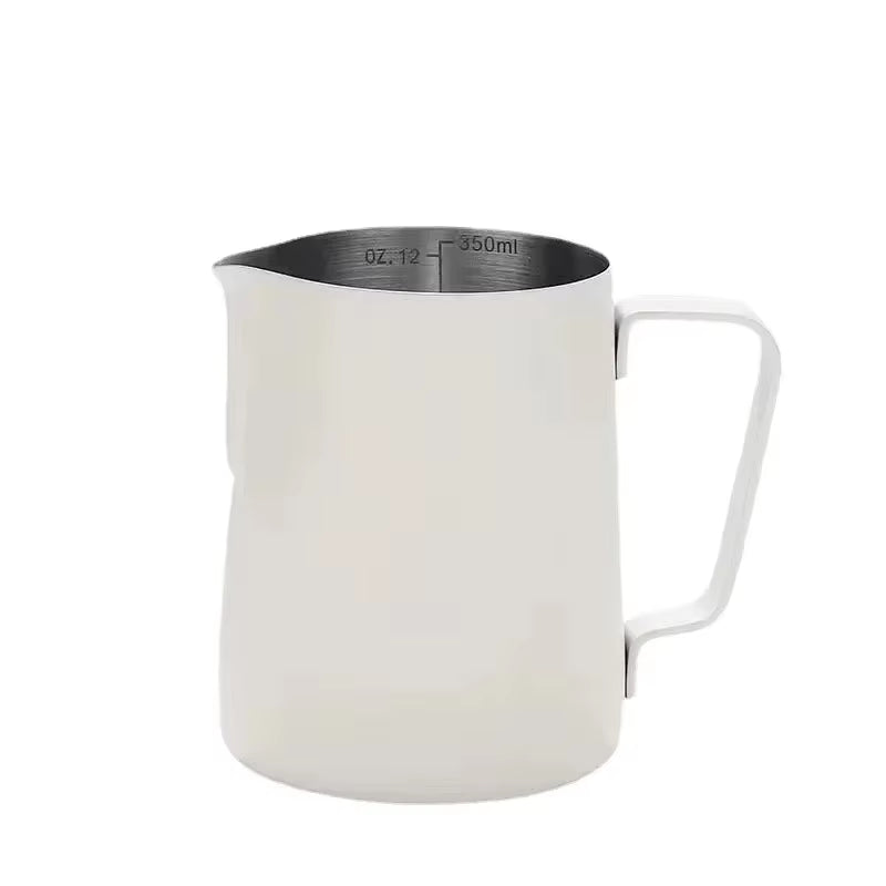 350/600ML Coffee Milk Frothing Pitcher Jug 304 Stainless Steel Precise Scale High Quality Latte Barista Professional Cafeutensil
