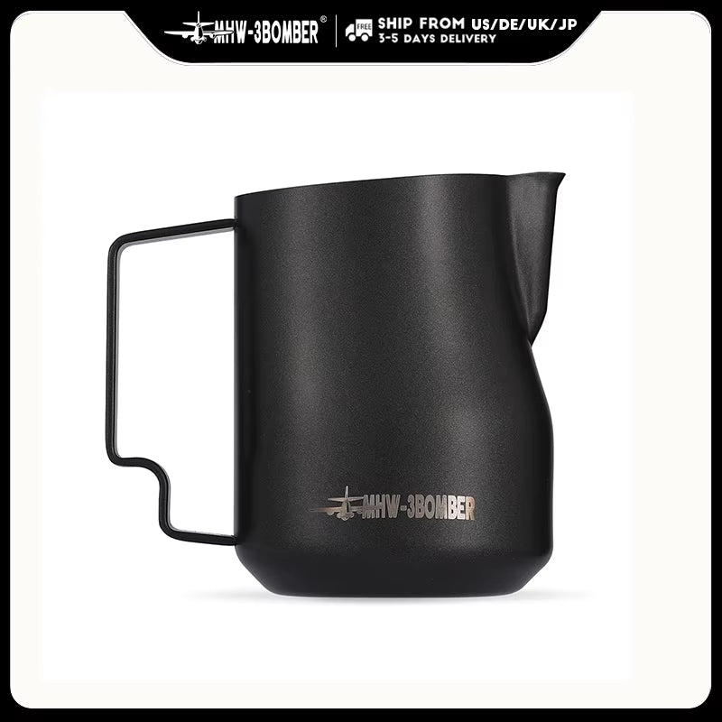 350Ml 450Ml Turbo Milk Frothing Pitcher Steaming Pitchers Professional Milk Foam Jug Home Barista Kitchen Accessorie