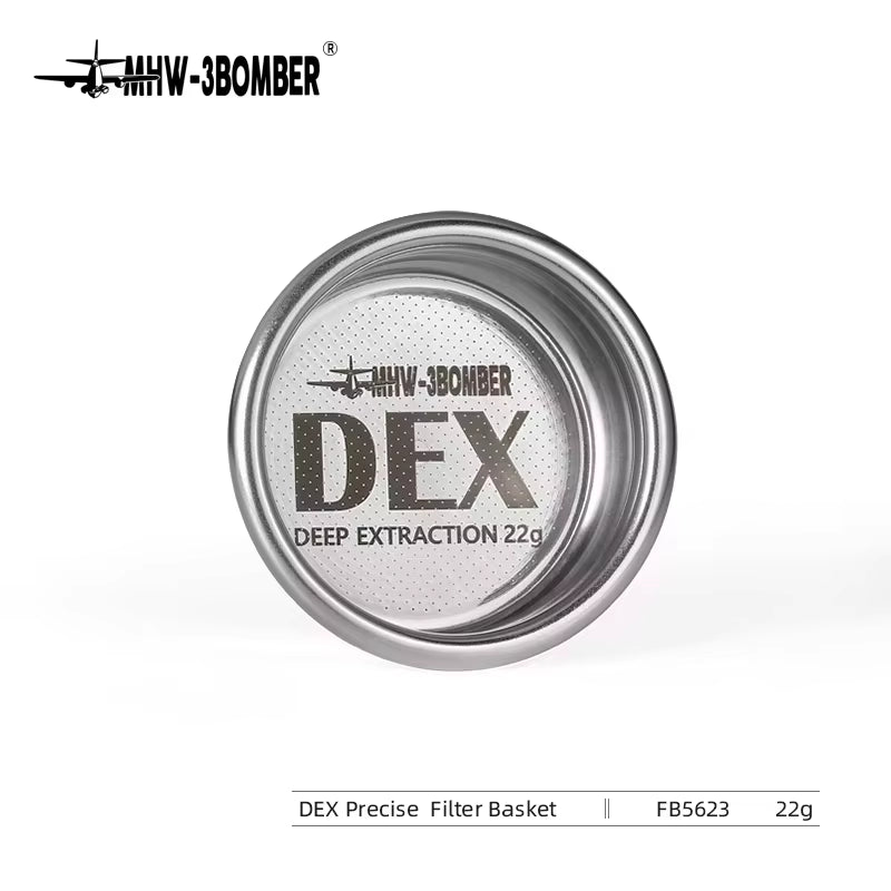 DEX Precise 58.5Mm Espresso Coffee Filter Baskets with Espresso Puck Screen Fit 58Mm Portafilter Barista Accessories