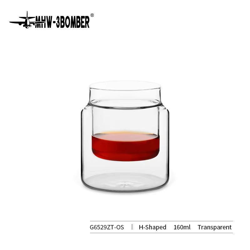 DW Series Glass Cup Double Wall Glass Coffee Mugs Borosilicate Glass Espresso Cups Professional Barista Accessories