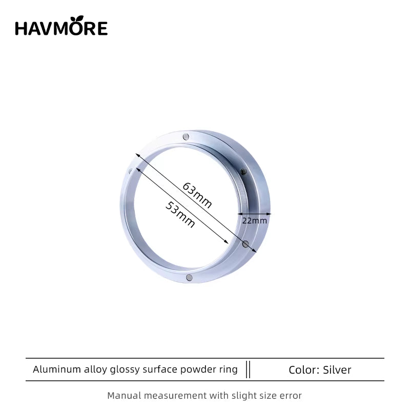 51/53/58Mm Aluminum Alloy Portafilter Dosing Funnel Magnetic Dosing Ring Free Espresso Tools