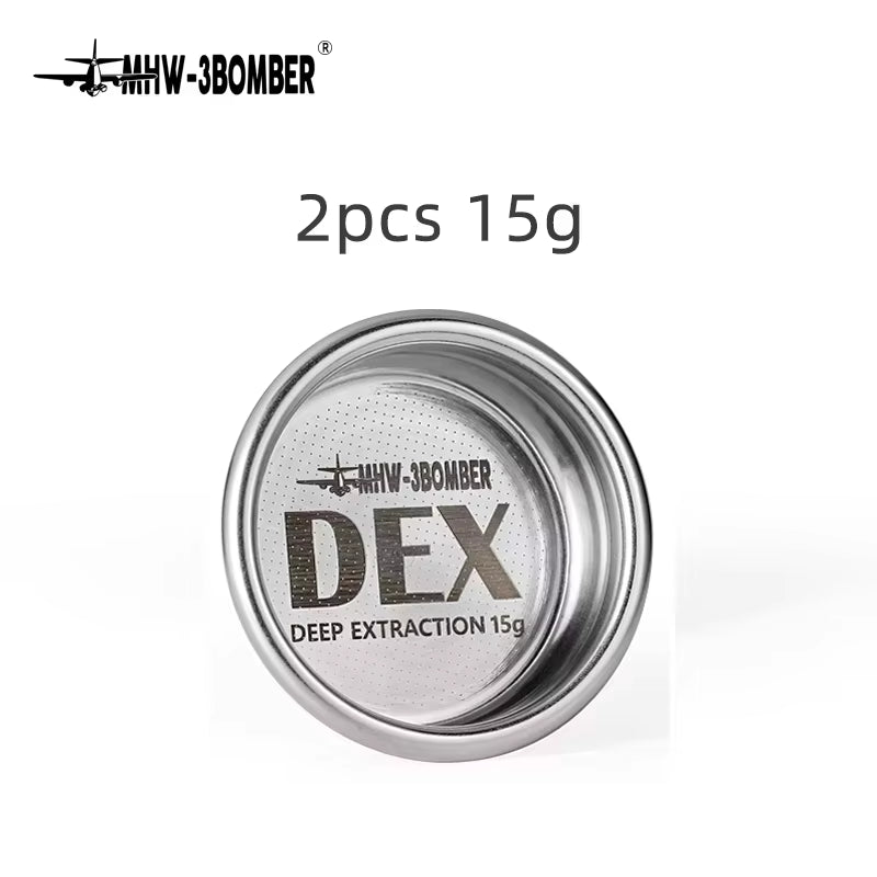 DEX Precise 58.5Mm Espresso Coffee Filter Baskets with Espresso Puck Screen Fit 58Mm Portafilter Barista Accessories