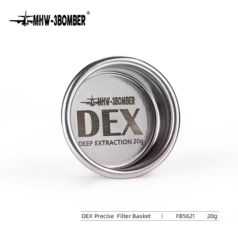 DEX Precise 58.5Mm Espresso Coffee Filter Baskets with Espresso Puck Screen Fit 58Mm Portafilter Barista Accessories