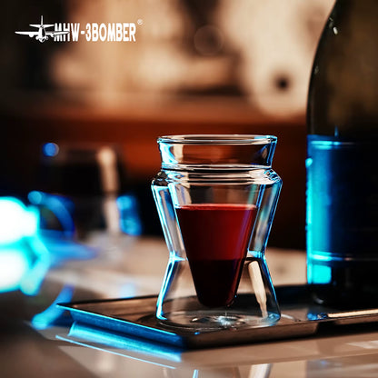 DW Series Glass Cup Double Wall Glass Coffee Mugs Borosilicate Glass Espresso Cups Professional Barista Accessories