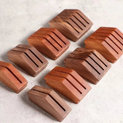 Espresso Coffee Filter Screen Holder Stand Reusable Wooden Walnut Stand Rack for 51/53/58Mm Espresso Portafilter Puck Screen