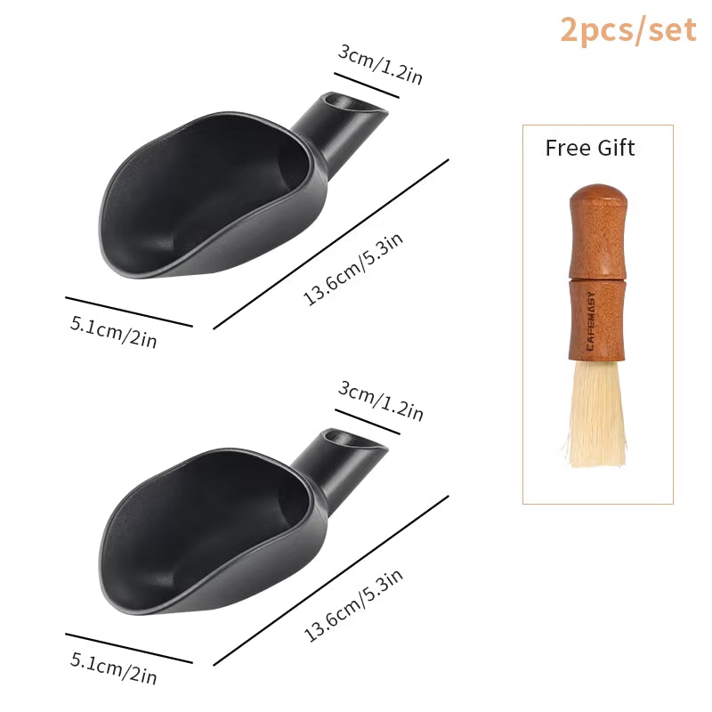 CAFEMASY Coffee Shovel 20G Measuring Scoop Funnel Coffee Beans Measuring Tool Multifunctional Coffee Spoon Coffee Accessories