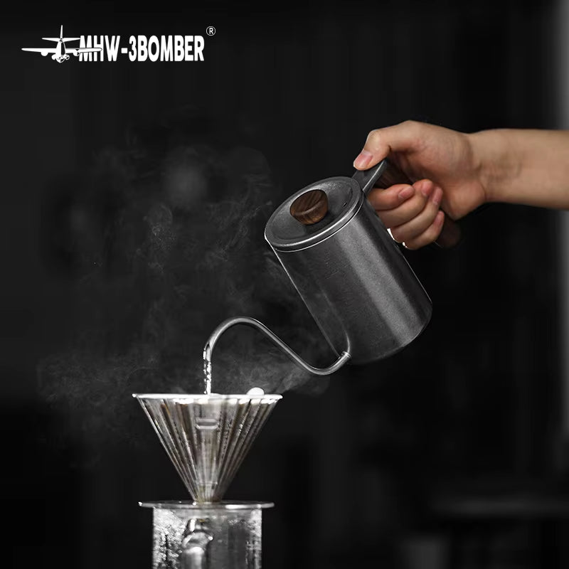 Pour over Coffee Kettle 400Ml/600Ml Stainless Steel Gooseneck Tea Water Pot Chic Cafe Barista Kitchen Accessories
