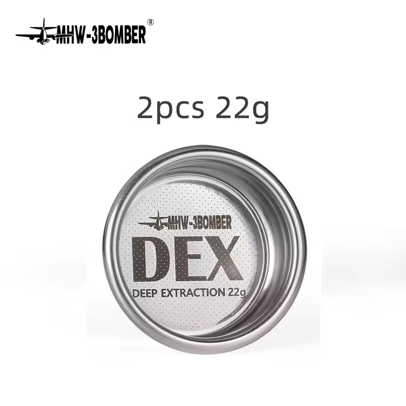 DEX Precise 58.5Mm Espresso Coffee Filter Baskets with Espresso Puck Screen Fit 58Mm Portafilter Barista Accessories