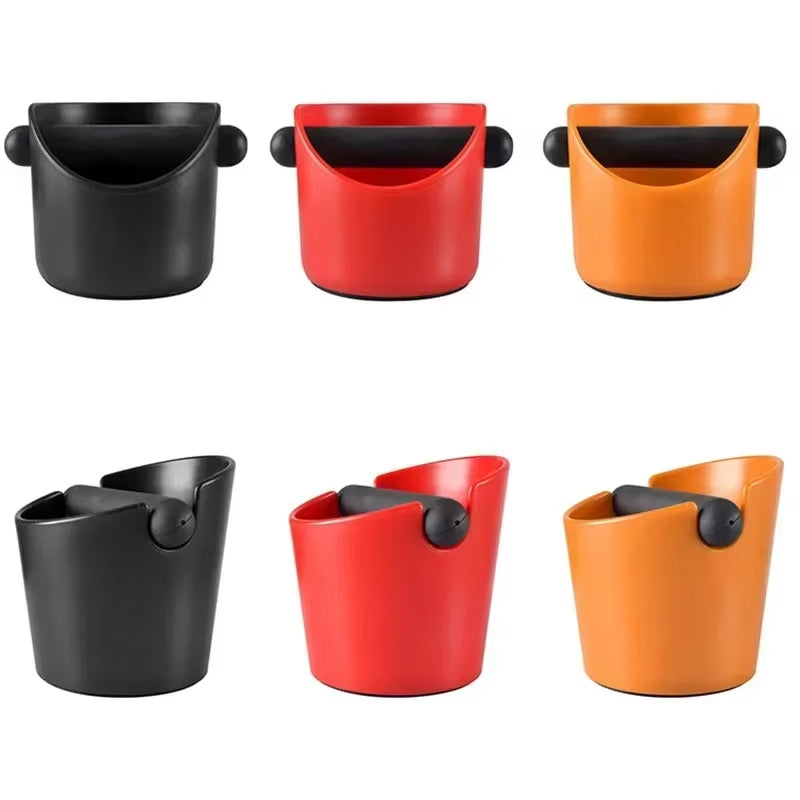 Coffee Knock Box, Shock-Absorbent Espresso Knock Box for Barista Coffee Grind, Anti-Slip Espresso Dump Bin Grind Waste Bin