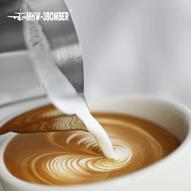 350Ml 450Ml Turbo Milk Frothing Pitcher Steaming Pitchers Professional Milk Foam Jug Home Barista Kitchen Accessorie