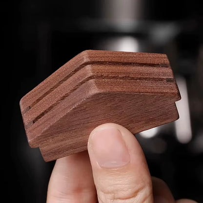 Espresso Coffee Filter Screen Holder Stand Reusable Wooden Walnut Stand Rack for 51/53/58Mm Espresso Portafilter Puck Screen