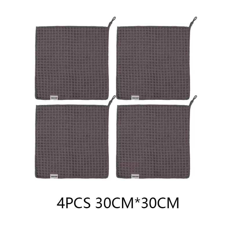 Coffee Bar Square Towels Barista Cleaning Cloths Professional Espresso Maker Tools Home Kitchen Accessories