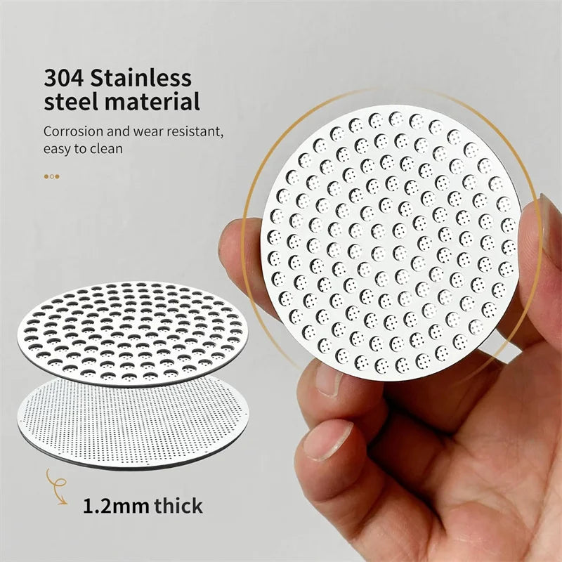 Espresso Coffee Puck Screen 51/53/58mm - Reusable Coffee Filter Mesh Stainless Steel Coffee Portafilter Mesh 1.2mm Thickness Coffee Filter