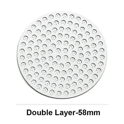 Espresso Coffee Puck Screen 51/53/58mm - Reusable Coffee Filter Mesh Stainless Steel Coffee Portafilter Mesh 1.2mm Thickness Coffee Filter