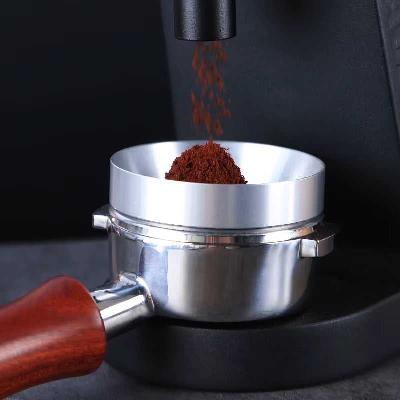 51/53/58Mm Aluminum Alloy Portafilter Dosing Funnel Magnetic Dosing Ring Free Espresso Tools