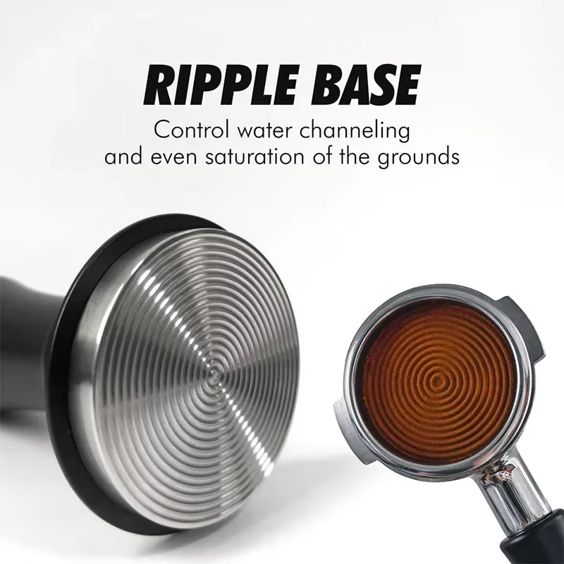 Coffee Tamper Spring Espresso Tamper 51Mm 53Mm 58Mm Coffee Tampers and Coffee Stirrer Stainless Steel Tampers Coffee Accessories