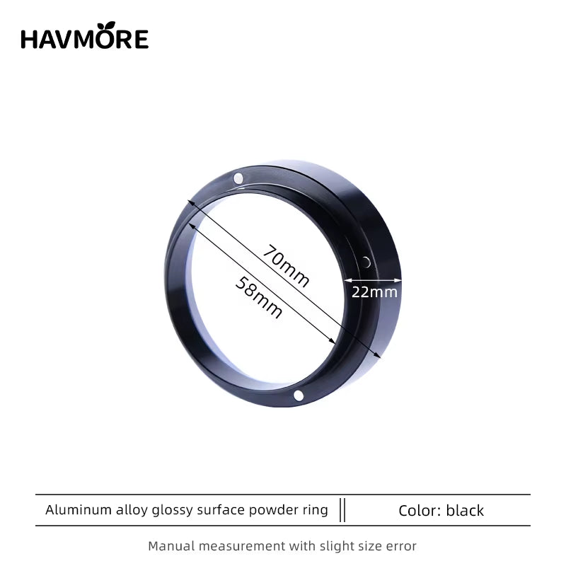 51/53/58Mm Aluminum Alloy Portafilter Dosing Funnel Magnetic Dosing Ring Free Espresso Tools