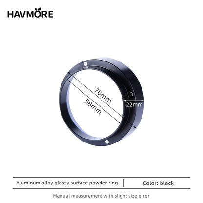 51/53/58Mm Aluminum Alloy Portafilter Dosing Funnel Magnetic Dosing Ring Free Espresso Tools