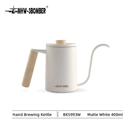 Pour over Coffee Kettle 400Ml/600Ml Stainless Steel Gooseneck Tea Water Pot Chic Cafe Barista Kitchen Accessories