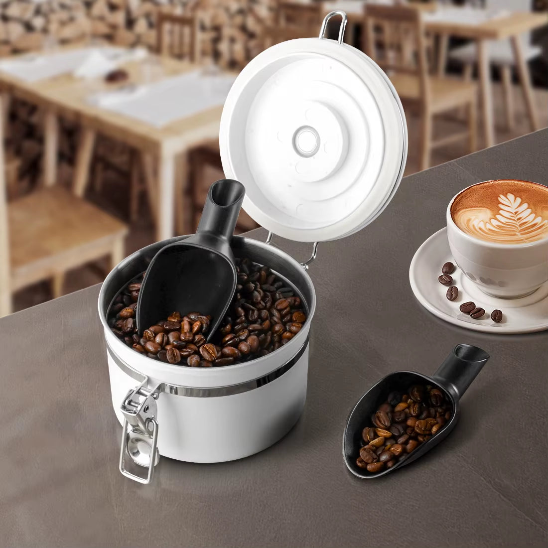 CAFEMASY Coffee Shovel 20G Measuring Scoop Funnel Coffee Beans Measuring Tool Multifunctional Coffee Spoon Coffee Accessories