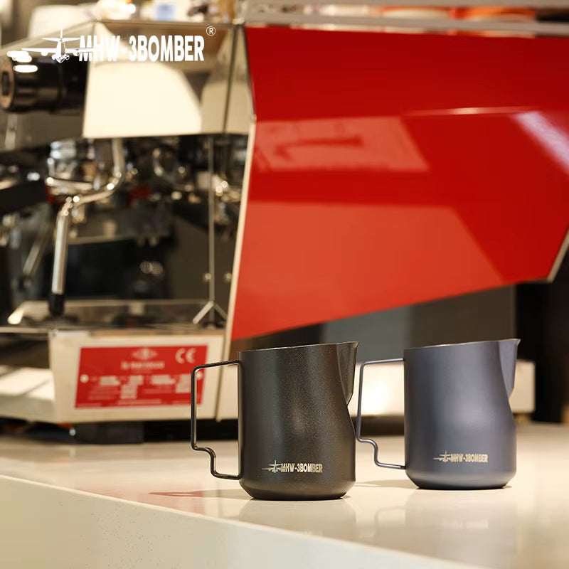 350Ml 450Ml Turbo Milk Frothing Pitcher Steaming Pitchers Professional Milk Foam Jug Home Barista Kitchen Accessorie