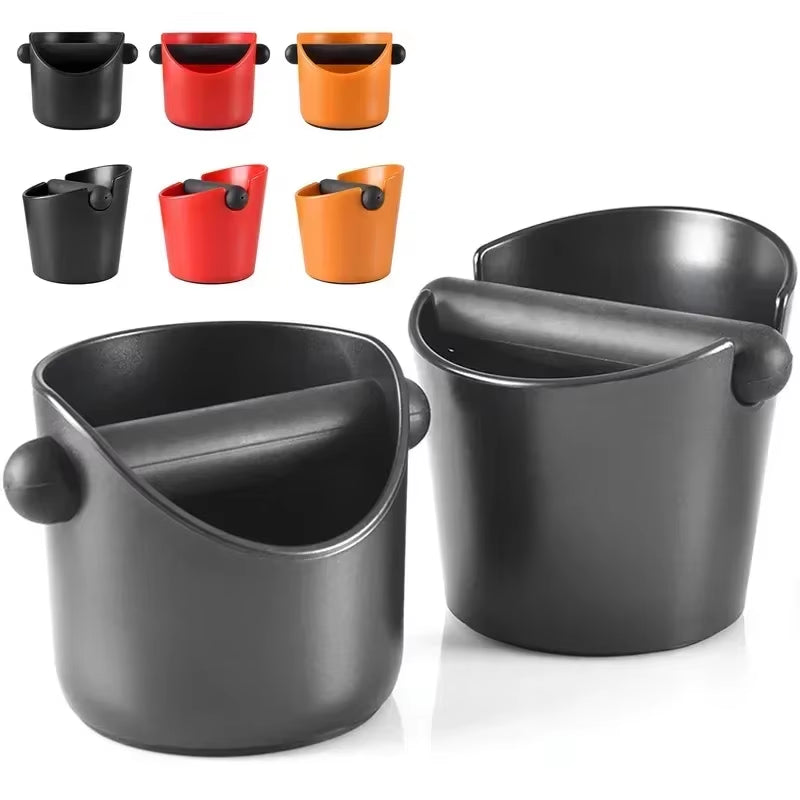 Coffee Knock Box, Shock-Absorbent Espresso Knock Box for Barista Coffee Grind, Anti-Slip Espresso Dump Bin Grind Waste Bin