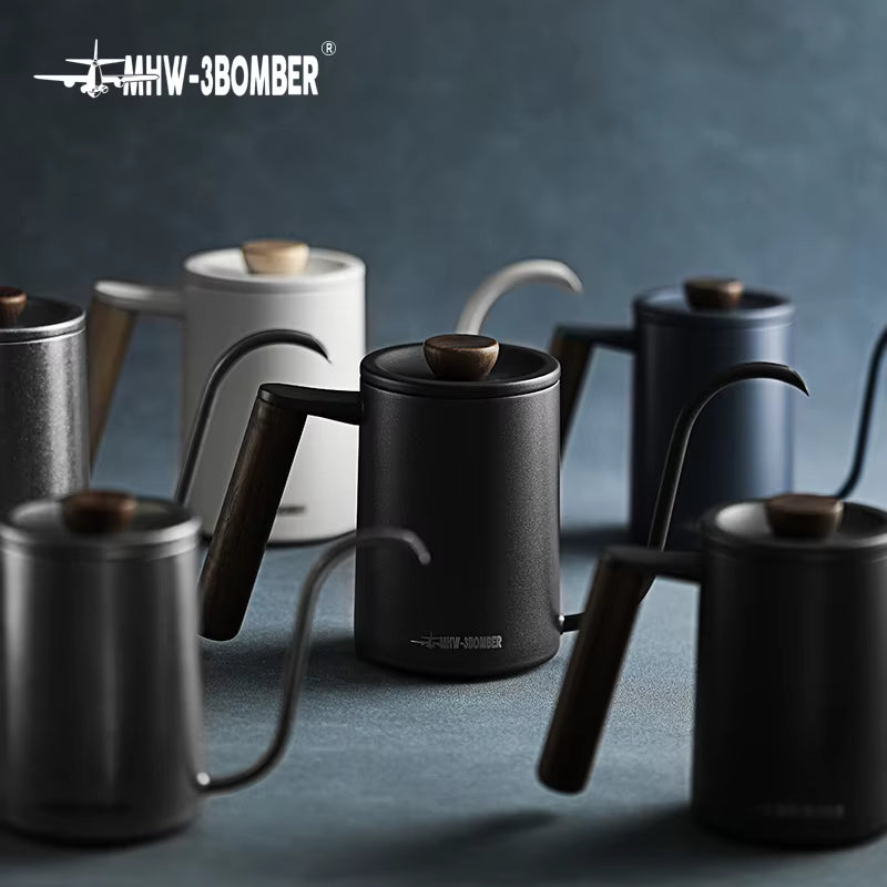 Pour over Coffee Kettle 400Ml/600Ml Stainless Steel Gooseneck Tea Water Pot Chic Cafe Barista Kitchen Accessories