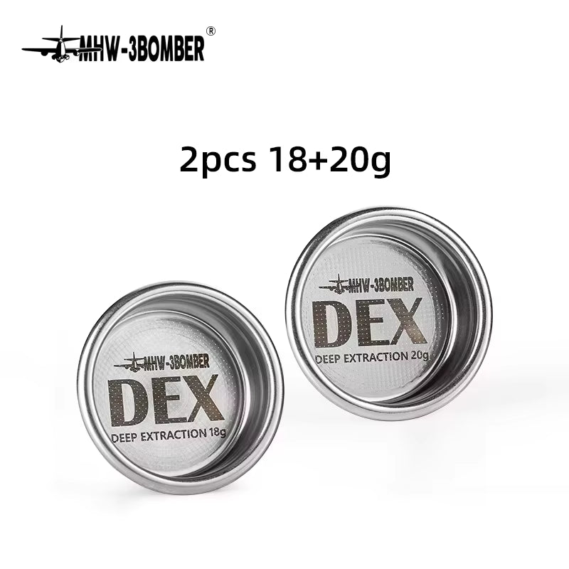 DEX Precise 58.5Mm Espresso Coffee Filter Baskets with Espresso Puck Screen Fit 58Mm Portafilter Barista Accessories
