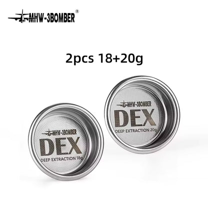 DEX Precise 58.5Mm Espresso Coffee Filter Baskets with Espresso Puck Screen Fit 58Mm Portafilter Barista Accessories