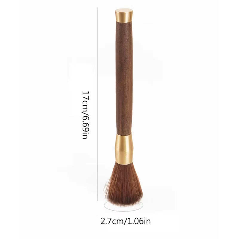 E5BB Elegant Wood Coffee Grinder Brush Kitchen Tool Coffee Accessories Coffee Powder Brush Coffee Cleaning Brush for Coffee