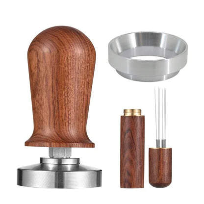 Coffee Tamper Spring Espresso Tamper 51Mm 53Mm 58Mm Coffee Tampers and Coffee Stirrer Stainless Steel Tampers Coffee Accessories