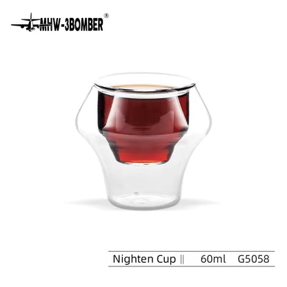 Double Wall Glass Espresso Cups Anti-Scald Reusable Tea Mug Shot Glass Wine Cup Art Home Barista Coffee Accessories