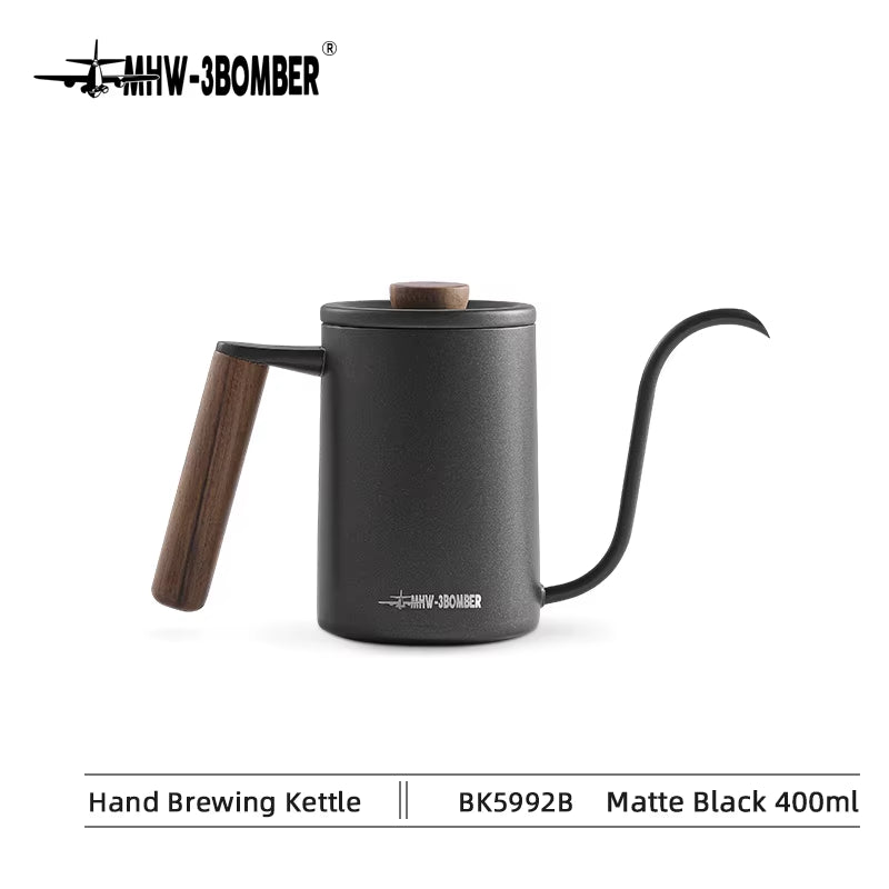 Pour over Coffee Kettle 400Ml/600Ml Stainless Steel Gooseneck Tea Water Pot Chic Cafe Barista Kitchen Accessories